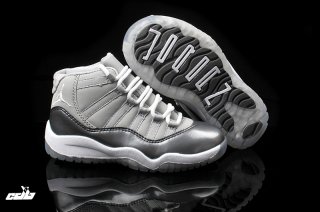 Air Jordan 11 Gris Blanc Enfant