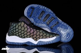 Air Jordan 11 Multicolore Noir Bleu Enfant