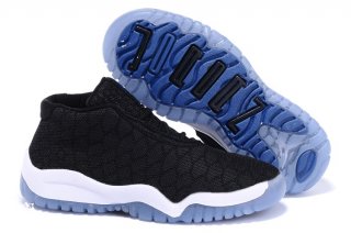 Air Jordan 11 Noir Blanc Bleu Enfant