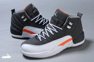 Air Jordan 12 Blanc Gris Orange