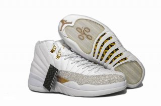 Air Jordan 12 Blanc Or