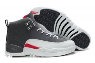 Air Jordan 12 Gris Blanc Rouge