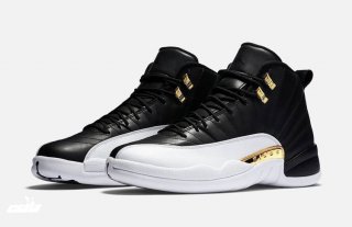 Air Jordan 12 Noir Or Blanc