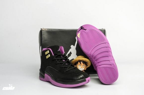 Air Jordan 12 Noir Rose Enfant