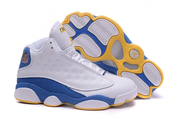 Air Jordan 13 Blanc Bleu Jaune