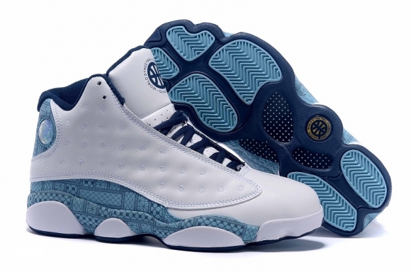 Air Jordan 13 Blanc Bleu Vert