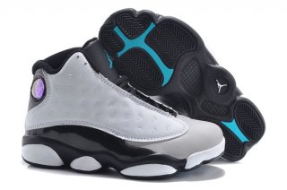 Air Jordan 13 Blanc Noir Bleu Enfant