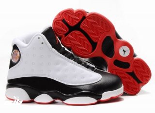 Air Jordan 13 Blanc Noir Rouge Enfant