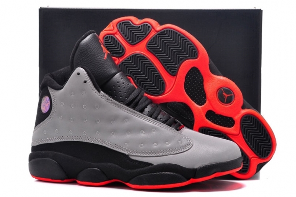 Air Jordan 13 Gris Noir Orange