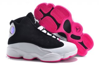 Air Jordan 13 Noir Blanc Rose Enfant