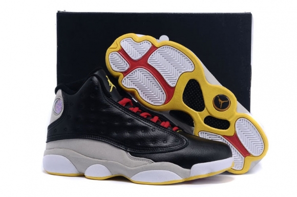 Air Jordan 13 Noir Gris Rouge Jaune