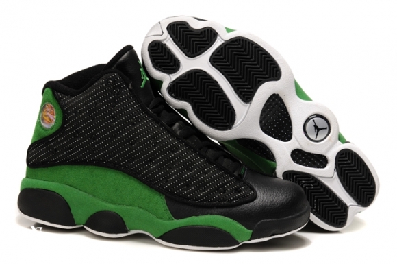 Air Jordan 13 Noir Vert Blanc