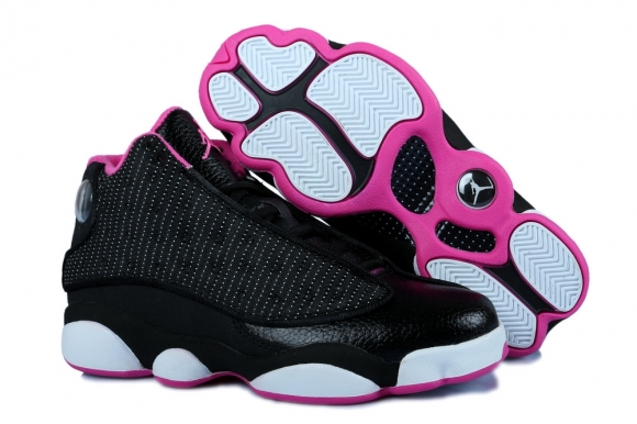 Air Jordan 13 Rose Noir Blanc