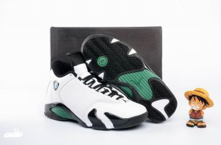 Air Jordan 14 Blanc Noir Vert