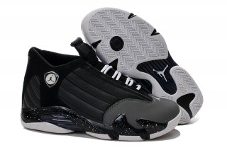 Air Jordan 14 Noir Gris Blanc