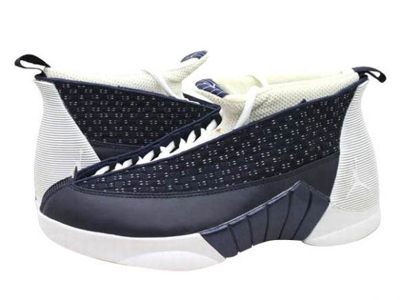 Air Jordan 15 Foncé Bleu Blanc