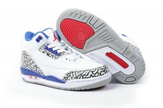 Air Jordan 3 Blanc Bleu Enfant