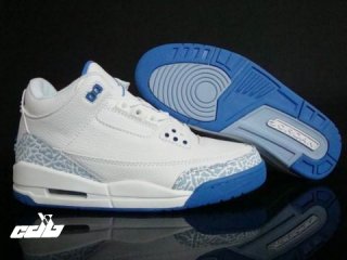 Air Jordan 3 Blanc Bleu