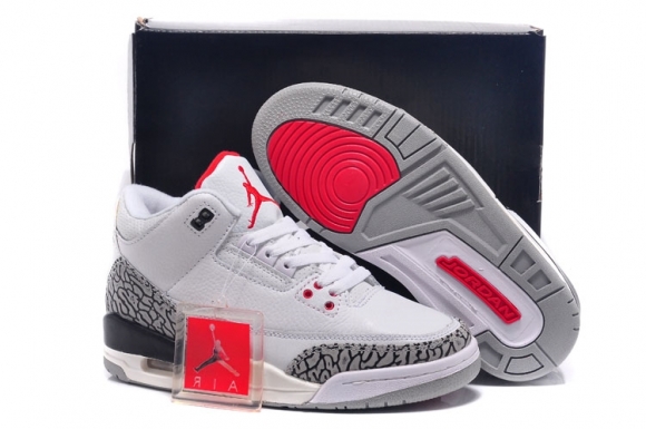 Air Jordan 3 Blanc Gris
