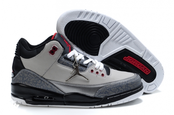 Air Jordan 3 Gris Noir