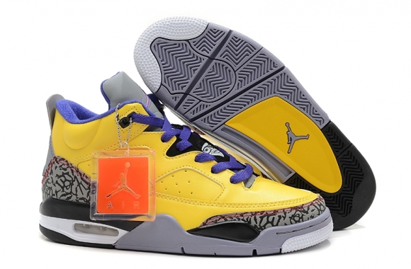 Air Jordan 3 Jaune Gris Pourpre