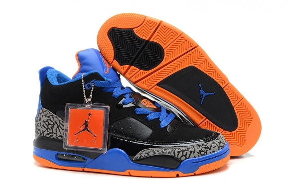 Air Jordan 3 Noir Bleu Orange