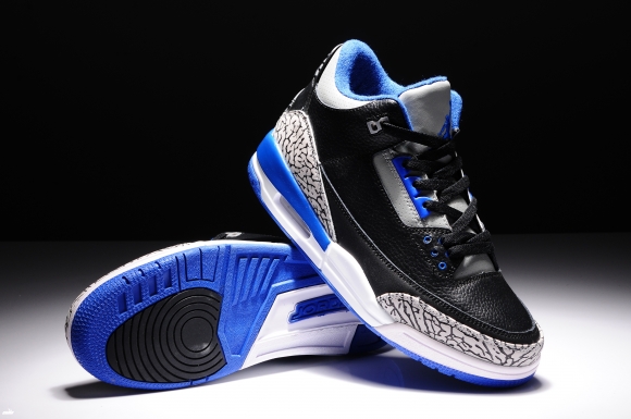 Air Jordan 3 Noir Bleu