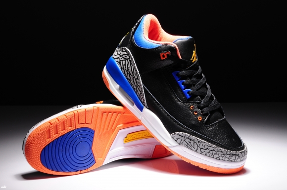 Air Jordan 3 Noir Orange