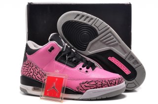 Air Jordan 3 Rose Rouge Noir