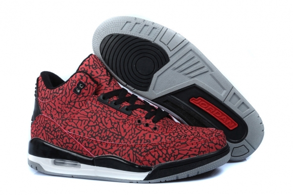 Air Jordan 3 Rouge Noir