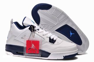 Air Jordan 4 Blanc Bleu