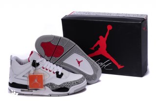 Air Jordan 4 Blanc Gris Rouge