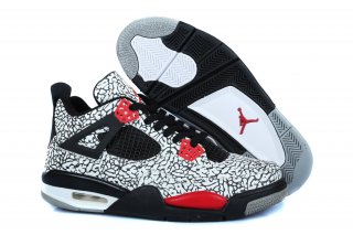 Air Jordan 4 Blanc Noir Rouge