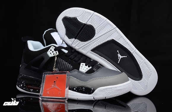 Air Jordan 4 Gris Noir