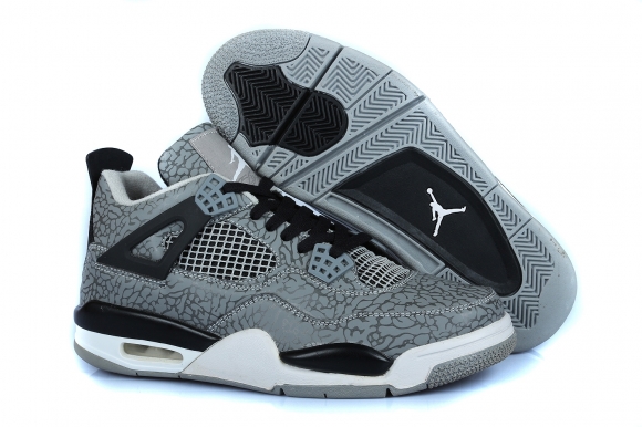 Air Jordan 4 Gris Vert Noir