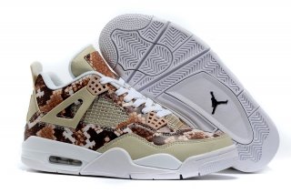 Air Jordan 4 Marron Blanc