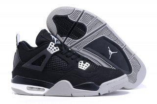 Air Jordan 4 Noir Blanc Gris