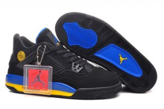 Air Jordan 4 Noir Bleu Jaune