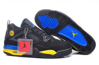 Air Jordan 4 Noir Jaune Bleu