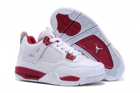 Air Jordan 4 Rouge Blanc Enfant