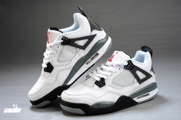 Air Jordan 4 Vert Noir Blanc