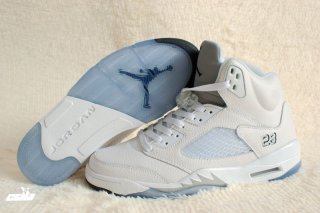 Air Jordan 5 Blanc Argent