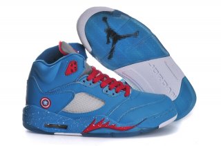 Air Jordan 5 Bleu Rouge