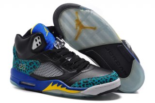 Air Jordan 5 Jaune Noir Bleu