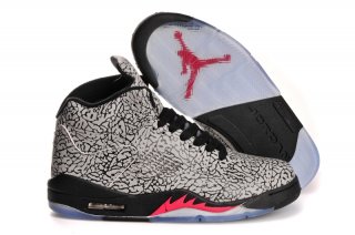 Air Jordan 5 Noir Blanc Rose