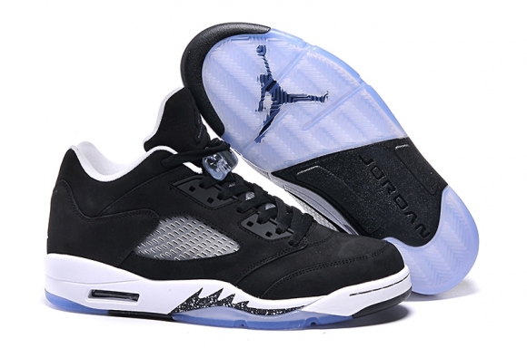 Air Jordan 5 Noir Gris Blanc