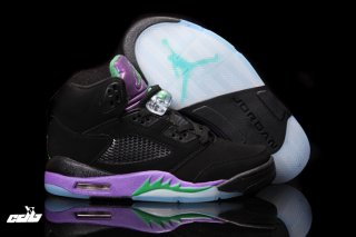 Air Jordan 5 Pourpre Noir Vert