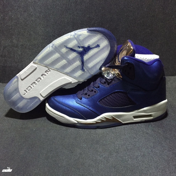 Air Jordan 5 Pourpre Or