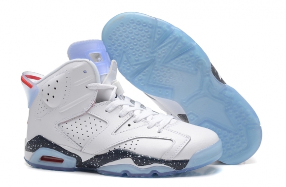 Air Jordan 6 Blanc Clair Bleu