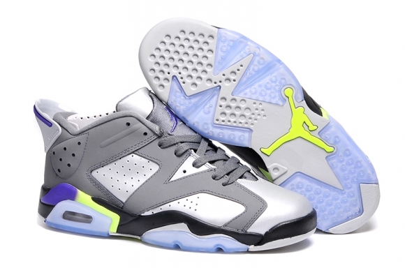 Air Jordan 6 Gris Blanc Noir Pourpre